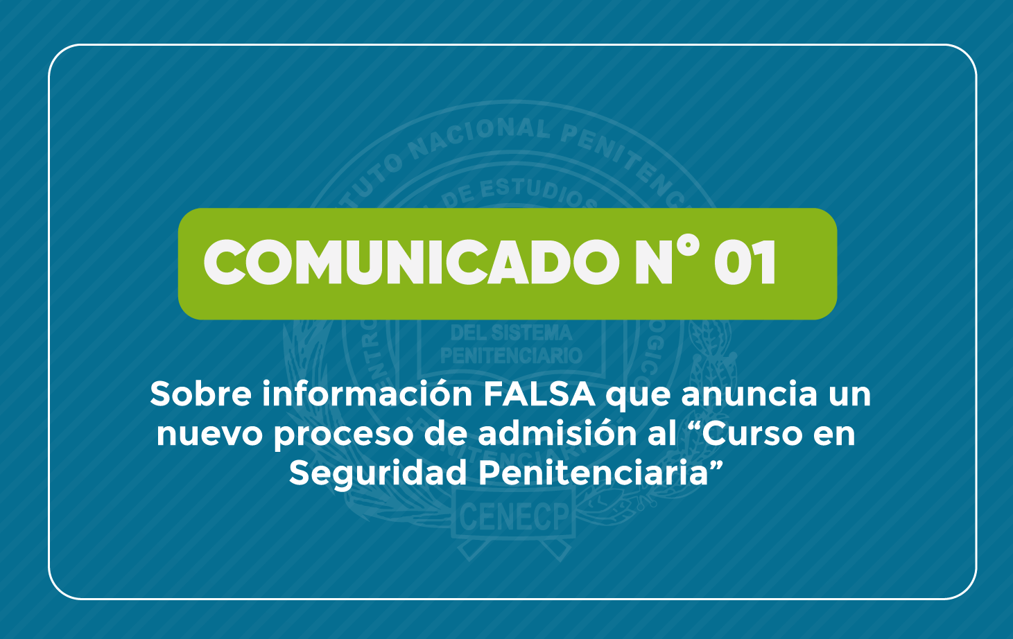 COMUNICADO 01-2025-CENECP