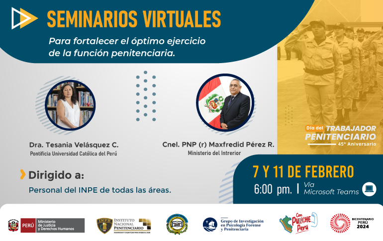 Seminario virtual por el Día del Trabajador Penitenciario