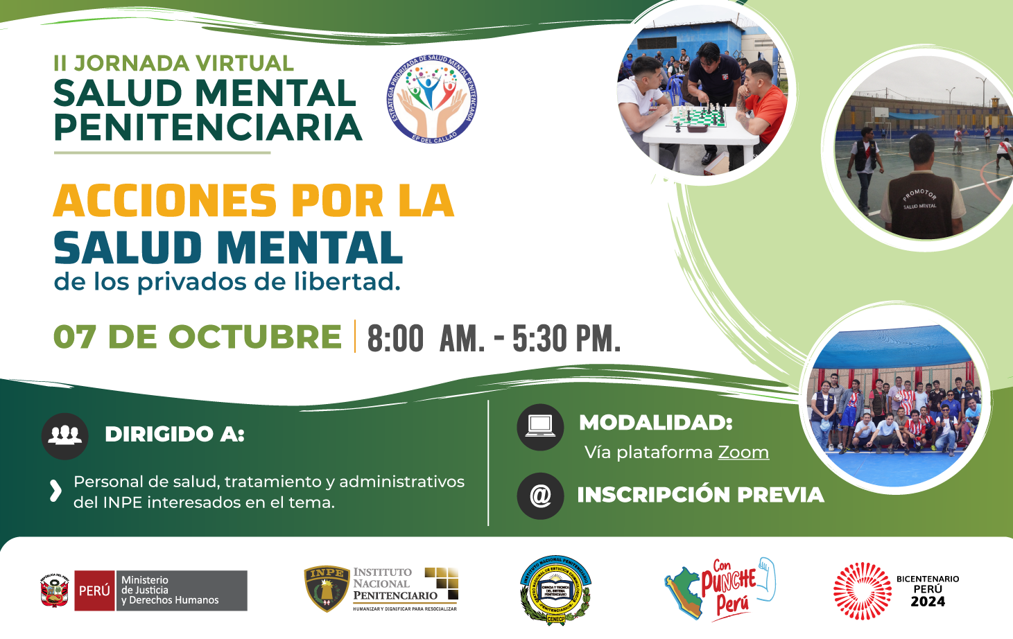 II Jornada de Salud Mental Penitenciaria: Acciones de la salud mental por los privados de libertad